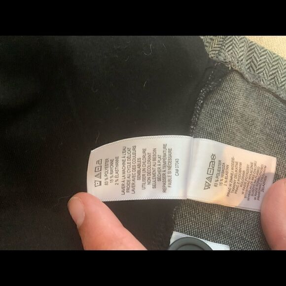 Tahari Black and White chevron print jacket size M - Picture 7 of 7